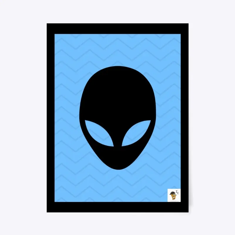 Blue Striped Alien